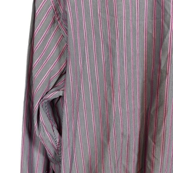 ROBERT GRAHAM Pink Stripes Casual Button Down Long Sleeve Men's Shirt Top sz L - Picture 13 of 16